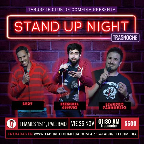 Taburete Presenta Stand Up Night - Viernes 25 de Noviembre